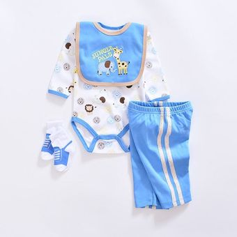 traje de 4 Uds. calcetines y sombrero, Conjuntos de ropa de moda para bebé monos infantiles de manga larga pantalones de algodón para ropa bonita niña recién nacida 