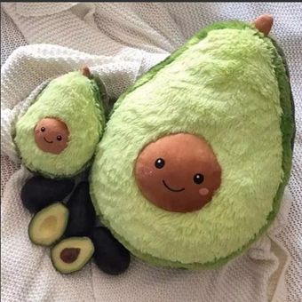 peluche de aguacate kawaii
