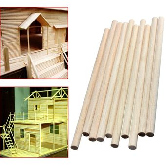 herramienta 10 Uds luz redonda de madera Hobby Craft DIY modelo casa m 
