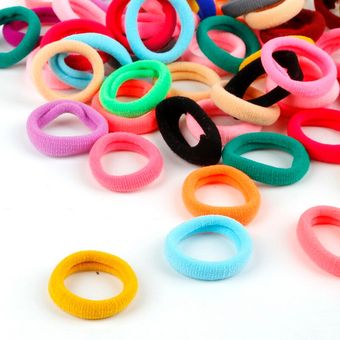 80 Piezaspaquete De Nylon De Color Elástico Para El Cabello 