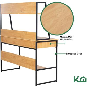 Mini Organizador 2 Cajones Escritorio Madera Mdf