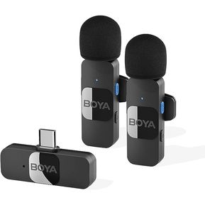 Microfonos Boya By-v20 Usb-C Android Color Negro
