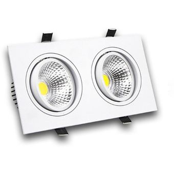 3W Super Bright LED LED Luz Dual Heads Tienda Techo Lámpara de techo Abajo Lámpara 