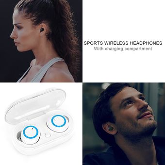 Deportes inalámbrico de auriculares 5.0 con la carga del compartimiento de Deportes Auriculares 