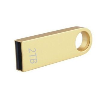 Generico - Memoria USB 2 TB Color Dorado.