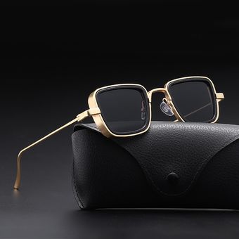 Gafas De Sol Cuadradas De Metal Para Hombre Y Mujer Anteojos De sunglasses 