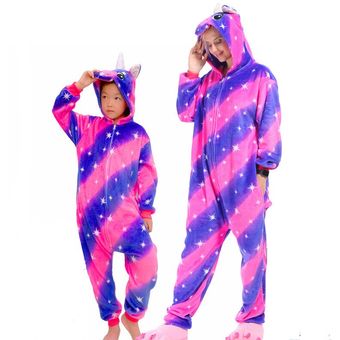 conjuntos de pijamas de animales s de invierno para niños monos de dibujos animados con capucha ropa de dormir para niñas y niños punto de queso y gato-PurpleColor TianMa 