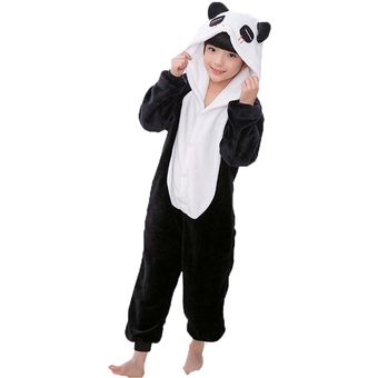 Pijamas de animales para y niñas Mono de dormir de invierno de punto con Panda y unicornio-Bat 