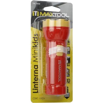 Linterna Infantil Maxtool Minikids Recargable Roja 0.5 W