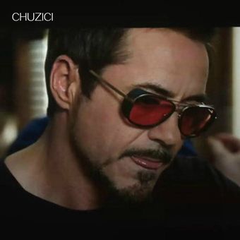 Chu Tsz Iron Man Downey Gafas De Sol Personalidad Retro Y De 