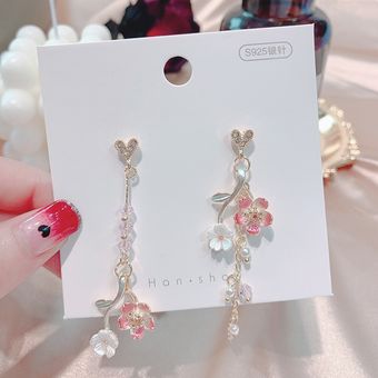 Arajuku Estilo Sofisticado Rosa Cereza Ginkgo Biloba De De 