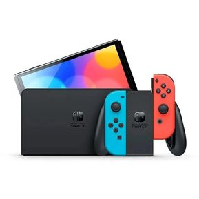 Consola Nintendo Switch OLED 64GB Standard color rojo azul y negro