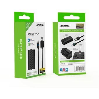 Batería recargable de mando Xbox + cable USB-C Xbox Series S/X Play and  Charge Kit USB Carga y juega 