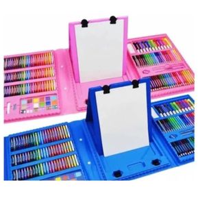 Kit De Arte Grafitos Crayones Colores Plumones X 208 Pcs
