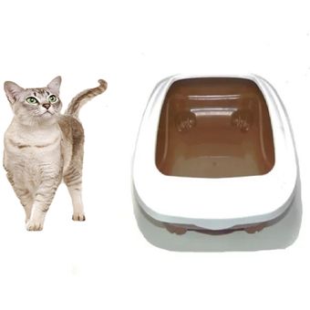 Arenero para gato color gris - beige cool pets