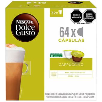 Café Cápsulas Dolce Gusto Espresso Intenso Nescafé 64 Un (2 x 32 Un)