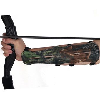 Protector para brazo de tiro con arco y flechas tela de camuflaje Oxford Protector para brazo de tiro y caza al aire libre 