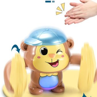 Mono juguete de control eléctrico Control de voz Rolling Monkey Cantaje educativo Juguete 