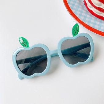 lentes de sol polarizadas con forma de corazón 2021 UV400 girasol Gafas de sol polarizadas redondas para niños y niñas orejas de conejo fruta 