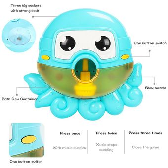 Divertida máquina de burbujas de pulpo de juguete fabricante de burbu 