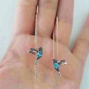 1 Par De Lindos Pendientes De Aves De Colores Colgantes De 