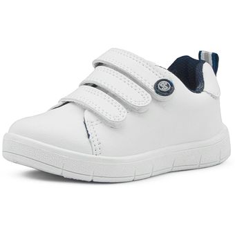 Tenis Escolar Para Ni o Ajuste Velcro Bubble Gummers Blanco