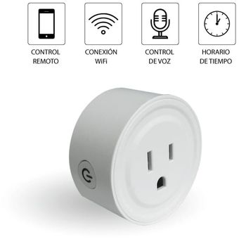 Aoycocr Alexa Smart Plugs - Mini interruptor de enchufe inteligente  Bluetooth WIFI funciona con Alexa Echo Google
