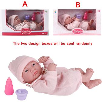 35CM New Baby Dolls Reborn Bebe Toys Lying Down Shape Silicone Full Body Toddler Newborn Reborn Dol 