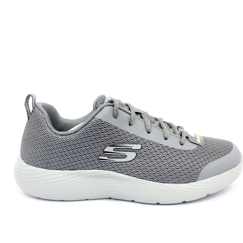 skechers lace up sneakers hombre gris