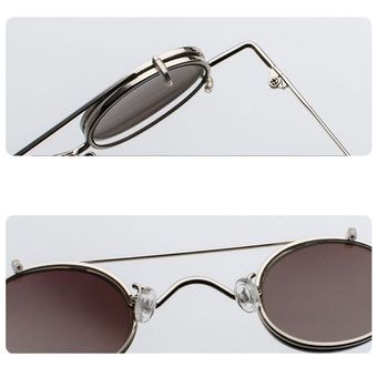 Mimiyou Steampunk gafas de sol circulares La Sra.mujer 