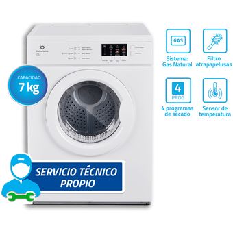 Secadora A Gas Indurama SEC-7BLG Blanco 7 kg | Linio Perú - IN015HL0F7TN9LPE