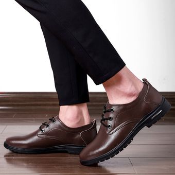 Zapatos Formales Para Hombre De Gran Tamaño Zapatos Oxford De Negocios Con Cordones Calzado De Boda Marrón 