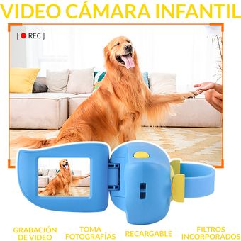 Cámara HD de 8 megapíxels para niños, con juegos, filtros y marcos