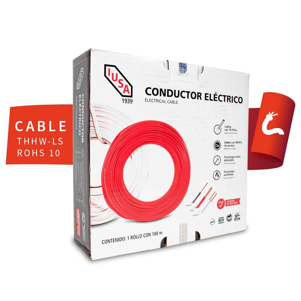 Cable THW-LS/THHW-LS CE RoHS 10 AWG en caja color rojo