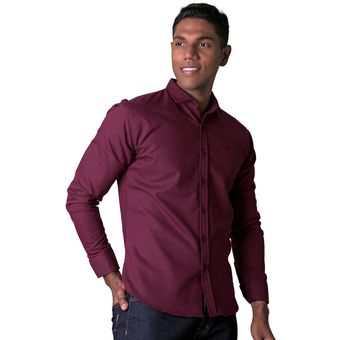 Camisa Casual Slim Hombre Vino Stfashion 50504241 | Linio México -  SA570FA10GAYRLMX