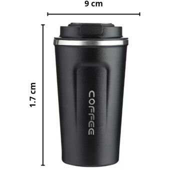 Termo digital tipo vaso de cafe o bebidas calientes y frías 510 ml GENERICO