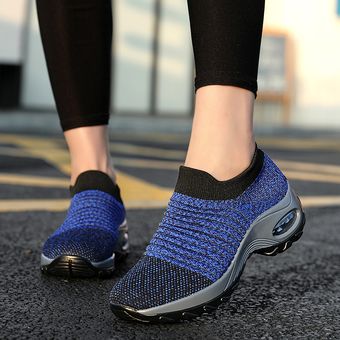 Zapatillas para caminar mujer - azul GENERICO