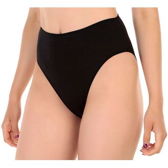 Berlei Pantaleta Corte Frances Negra pierna Alta 3pzs 560