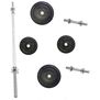 Kit Set Pesas Barra Mancuernas Graduable Juego 52 Lbs Profit
