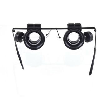 EF Gafas de doble ojo de resina y plástico Tipo 10X Lupa de reparación 