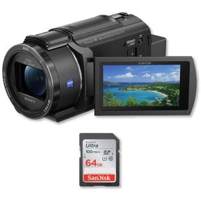 Sony FDR-AX43 4K Ultra HD Vídeocámara  Memoria de 64Gb - Negra