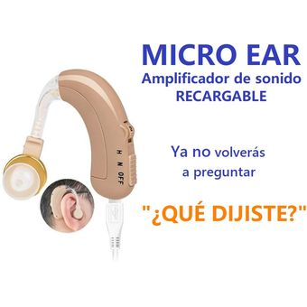 Super Audifono Amplificador para sordera Hipoacusia Micro Ear
