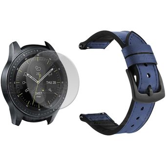 Generico - Manilla cuero y vidrio Smartwatch Samsung Galaxy Watch 42mm