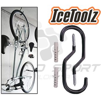 Soporte para colgar bicicletas, [4 unidades] Ganchos de bicicleta  resistentes para montaje en pared, soporte vertical para garaje, negro