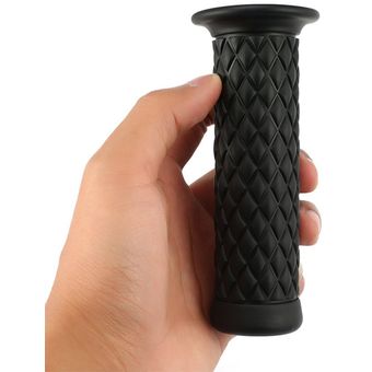 1 Par 22mm Universal Motocicleta Puños de Mano Antideslizante Deporte Manillar de Goma Color marrón