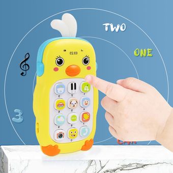 regalos para niños máquina de sonido y música máquina de aprendizaje educativo temprano juguete electrónico # p Juguete de teléfono móvil para bebé 