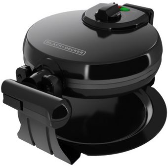 Waflera BLACK+DECKER WMD200B giratoria doble Negro