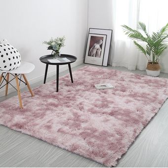 Tie-dye Art Alfombra de lana Alfombra dormitorio largo minimalista moderna Alfombra de piso 