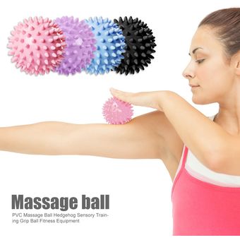 7x7x7cm WOT equipo deportivo para ejercicio físico pelota de agarre de fisioterapia Pelota de masaje de PVC portátil para entrenamiento sensorial de erizo 