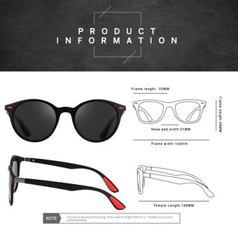 Shauna Retro Polarized Sunglasses Men Designer Frame Round 